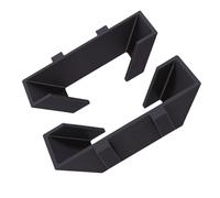 HUSHUI Supporto per Racchetta da Tennis da 2 Pezzi, Robusto Supporto da Parete in Plastica con Gancio Antiscivolo, per Rack di Stoccaggio per Attrezzatura Sportiva per Recinzione del (Nera)