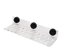 HUSHUI Supporto per Staffa per Rack per Coralli per Acquario Crescita Sana di Frammenti e Bottoni di Corallo, Design Acrilico Regolabile a 4 Fori (32 buche)