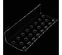 HUSHUI Supporto per Staffa per Rack per Coralli per Acquario Crescita Sana di Frammenti e Bottoni di Corallo, Design Acrilico Regolabile a 4 Fori (23 buche)