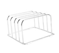 HUSHUI Supporto per Tagliere, Supporto per Tagliere in Acciaio Inossidabile con 4 Scomparti per Ripiano della, Armadietto