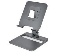 HUSHUI Supporto Regolabile per Telefono Cellulare Supporto Ergonomico per Libreria da Ufficio Porta Tablet Pieghevole in Lega di Alluminio