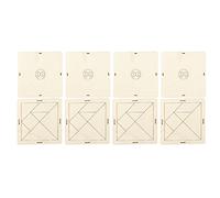 HUSHUI Sussidi Didattici per Bambini Puzzle Forma Geometrica Puzzle Educativo Giocattolo per Bambini Crescita Intellettuale 14,5x14,5 Cm Set Compensato