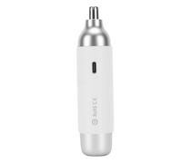 HUSHUI Tagliacapelli per Naso Elettrico 2 in 1 Tagliacapelli per il Viso a Doppia Testa Portatile da Viaggio per Uomo Donna Materiale ABS (Bianca)