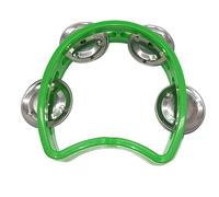 HUSHUI Tamburello Strumento Ritmico Musicale per Bambini Percussioni Portatili in Plastica Durevole per Concerti di Feste Scolastiche 1 unità (Verde)