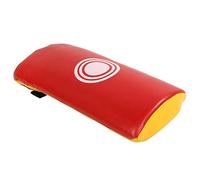 HUSHUI Tappetino da Allenamento Taekwondo Block Target con Design Ergonomico per la Pratica di Kickboxing, 45x24x7 Cm, Materiale in Pelle PU Resistente (Rosso Giallo)