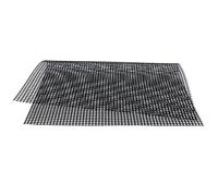 HUSHUI Tappetino per Barbecue Antiaderente di Grado Alimentare, Tappetino a Maglia Resistente al Calore, Adatto a Gas, Carbone, Forno o Macchina per Fumare (Black 30 * 40 cm)