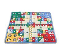 HUSHUI Tappeto da Scacchi Volante, Morbida Coperta da Gioco Interattiva per Bambini e Genitori, Tappetino Strisciante Non Tossico, 90 X 90 Cm, con 16 Pezzi degli Scacchi. (Pezzi degli in