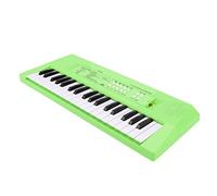 HUSHUI Tastiera per Elettronico per Bambini Strumento Musicale Dai Colori Vivaci con Microfono Giocattolo Educativo 37 Tasti di Piccole Dimensioni (Verde)