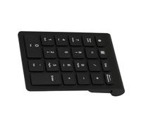 HUSHUI Tastierino Numerico BT304 a 22 Tasti, Mini Tastiera Wireless con 5.0, Design Ergonomico per Operativo Mac (Nera)