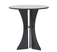 HUSHUI Tavolo Rotondo per Casa delle Bambole Tavolo Acrilico Multiuso Dal Design Elegante per la Decorazione della Casa delle Bambole in Scala 1:6 (Nera)