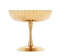 HUSHUI Tazza di Gelato, Tazza da Dessert a Piede Vintage in Acciaio Inossidabile con Design a Piede Alto per il Budino di Gelato Yogurt Insalata di Frutta