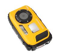 HUSHUI Telecamera da Immersione, Fotocamera Subacquea da 480p da 48 MP con Schema di Memoria a Colori da 2,4 Pollici da 32 GB, per il Riconoscimento della Faccia Anti -scrutatura (Giallo)