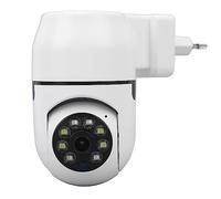 HUSHUI Telecamera di Sicurezza A16, Telecamera WiFi da Interno HD 1080P da 2 MP con Visione Notturna con Rilevamento del Movimento e Rotazione di 355 Gradi, per Supermercato e Ufficio (Spina Europea)