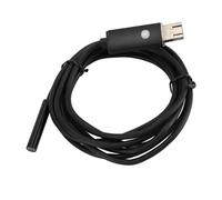 HUSHUI Telecamera endoscopio con 6 luci LED regolabili Cavo semi rigido 360° Ruotabile IP67 Telecamera di ispezione USB resistente all'acqua per tavolette telefoniche (disco rigido nero da 5 m / 16,4