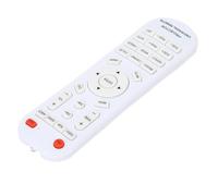 HUSHUI Telecomando Bianco Sostitutivo per Proiettore, Materiale ABS Resistente, funzionalità Wireless per Home Theater, Alimentato a Batteria, Portata 10 M