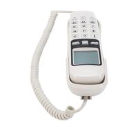HUSHUI Telefono Fisso Sottile da Parete con di Visualizzazione a Doppia Chiamata per Design ABS per la Scuola di Cucina (#1)