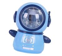 HUSHUI Temperamatite Spaceman Temperamatite Elettrico Carino e Flessibile per Uso in a Casa, Design Sicuro per i Bambini (Blu viola)