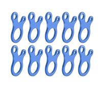 HUSHUI Tenditore per Corda a 3 Fori, Regolatori in Lega di Alluminio con Design Aggiornato per Tende da Campeggio, Escursionismo, Zaino in Spalla, attività All'aperto (Blu)