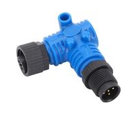 HUSHUI Terminator NMEA 2000, Connettore a Gomito a 90 Gradi 5 Pin, con Contatti in Lega di Rame, per Conversazioni Marine e Reti di Controllo