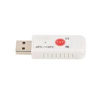 HUSHUI Termometro per Computer USB Sensore Ad Alta Precisione a Doppia Temperatura per Monitoraggio Interno Ed Esterno - Sonda Impermeabile Materiale ABS