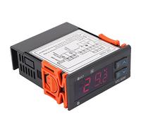 HUSHUI Termoregolatore Digitale, Termostato con Schermo LED a Doppio Sensore con Controllo Microcomputer per Armadio di Refrigerazione Congelatore per Celle Frigorifere 220VAC