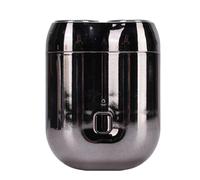 HUSHUI Terrimer per Barba Elettrica per Uomini in Alluminio Duals Duals Magnetic Ricaricabile Ricaricabile Barba per Barba per Viaggiare in Argento