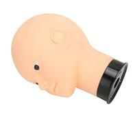HUSHUI Testa di Manichino, Testa Espositiva per Parrucche per Pratica di Trucco con Base Nera, per Cappelli, Parrucche, Cuffie Doccia, Occhiali (Nessuno stile di trucco)