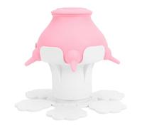 HUSHUI Tettarella per Mangiatoia per Latte per Cuccioli, Stazione Infermieristica per Gattini in Silicone Staccabile a Prova di 4 Fori di Alimentazione per Gattino Appena Nato