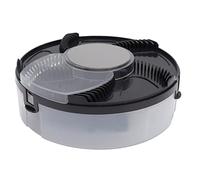 HUSHUI Trappola per Mosche Elettrica, Acchiappa Parassiti Alimentato Tramite USB con Design Staccabile e Batteria Ricaricabile, per, Ristorante, Mensa Dell'hotel (Nera)