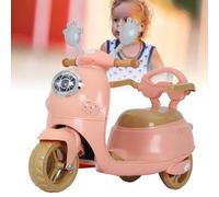 HUSHUI Triciclo Elettrico per Bambini Macchinina Giocattolo a 3 Ruote per Bambini, Design Sicuro e Stabile, Regalo di Compleanno Perfetto per Ragazzi e Ragazze, Plastica Resistente, 1 Unità (Rosa)