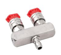 HUSHUI Ugello della Rondella a Doppia Pressione, Acciaio Inossidabile 2 in 1 Strumento Ad Alta Pressione con 1/4 Connect Rapido, per la Maggior Parte delle Bacchette Ad Alta Pressione