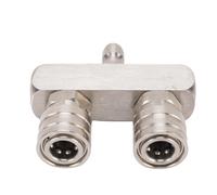 HUSHUI Ugello di Rondella Ad Alta Pressione 1/4 Pollici Connetti Rapida 5000 Psi in Acciaio Inossidabile Ugello Rondella a Doppia Testa e 4 Punte
