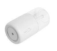 HUSHUI Umidificatore a Spruzzo Singolo da 280 Ml Funzionamento Silenzioso Diffusore di Nebbia Piccolo per Luce D'atmosfera Calda per Desktop da Ufficio Domestico (Bianca)