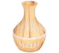 HUSHUI Umidificatore USB da 300 Ml con Luce LED a 7 Colori, Funzionamento Silenzioso per Diffusore di Aromi con Venature del Legno per Camera da Letto