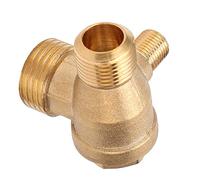 HUSHUI Valvola di Ritegno, Accessori per Pompa Dell'aria con Connessione Filettata a 1 Via in Ottone, con Design Resistente Alla Pressione Antideflagrante, per Sistemi Pneumatici del