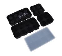 HUSHUI Vaschetta per Cubetti di Ghiaccio Grande in Silicone a Rilascio Facile per Cocktail e Whisky, Ideale per il Bar di Casa, 13 X 12 X 4 Cm
