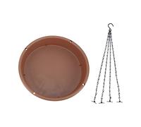 HUSHUI Vassoio in Plastica Resistente da Appendere per il Bagno degli Uccelli, per la Decorazione del Giardino Esterno, Dimensioni 30,5 Cm, Perfetto per Attirare gli Uccelli