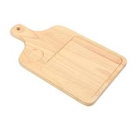 HUSHUI Vassoio per Pizza da Taglio per Formaggio con Manico Bellissimo Modello per Caffetteria da tè 15,8x8,7 Pollici