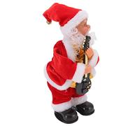 HUSHUI Vecchio Elettrico di Natale Danzante Musicale, Bambola in PC in Flanella con Movimento di Scuotimento dei Fianchi per Decorazioni e Regali Natalizi per la Casa (Chitarra)