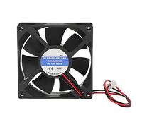 HUSHUI Ventola di Raffreddamento della CPU Silenzioso Connettore a 3 Pin con Flusso D'aria Elevato da 80 Mm per Chassis PC Custodia Piccola ABS Resistente (4000 giri/min)