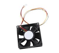 HUSHUI Ventola di Raffreddamento della CPU Silenzioso Connettore a 3 Pin con Flusso D'aria Elevato da 80 Mm per Chassis PC Custodia Piccola ABS Resistente (2000 giri/min)