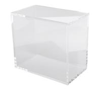 HUSHUI Vetrina per Figure, Scatola per Esposizione in Acrilico Trasparente con Porta Magnetica per Bambole da Collezione, Resistente Alla Polvere, All'acqua, Lati Trasparenti, Design