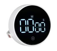 HUSHUI Volume Regolabile del Timer Digitale con Display Chiaro per Sport in Cucina e Studio, Design Rotondo con Funzionamento con un Pulsante
