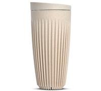 HUSKEE Tazze da caffè con coperchio, riutilizzabili, con alette uniche, per espresso, cappuccino, americano, moka, tazze isolate e portatili, realizzate con bucce di caffè riutilizzate (naturale,