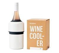 Huski Wine Cooler - Vincitore del premio Good Design Fits most 750ml wine and champagne bottes Matte White