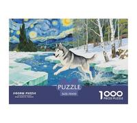 Husky 1000 Pezzi Puzzle Adulti Impegnativo E Difficile Per Difficoltà Sfida Per Adulti E Bambini Da 14 Anni E Più Puzzle Per Gioco Familiare, Festa Aziendale Regalo Giocattolo Colorato Per La Famigl