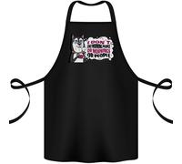 Husky Alaska I Dont Come Persone Mattine Cotone Grembiule 100% Biologico