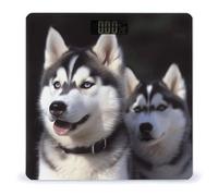 Husky - Bilancia pesapersone digitale con display a LED luminoso, antiscivolo, automatica, alla moda, per il corpo