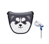 Husky - Copri testa da golf per conducente e Fairway, in legno, protezione impermeabile, per mazze da golf in pelle sintetica (802 mallet putter)