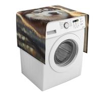 Husky Dog Copertura per lavatrice con tasche portaoggetti per lavatrice e asciugatrice, copertura antipolvere 137,9 x 52,1 cm, cuscinetti protettivi per frigorifero e cucina, decorazione per la casa
